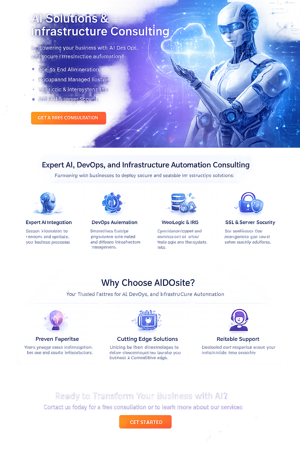AIDOsite AI infrastructure consulting visual